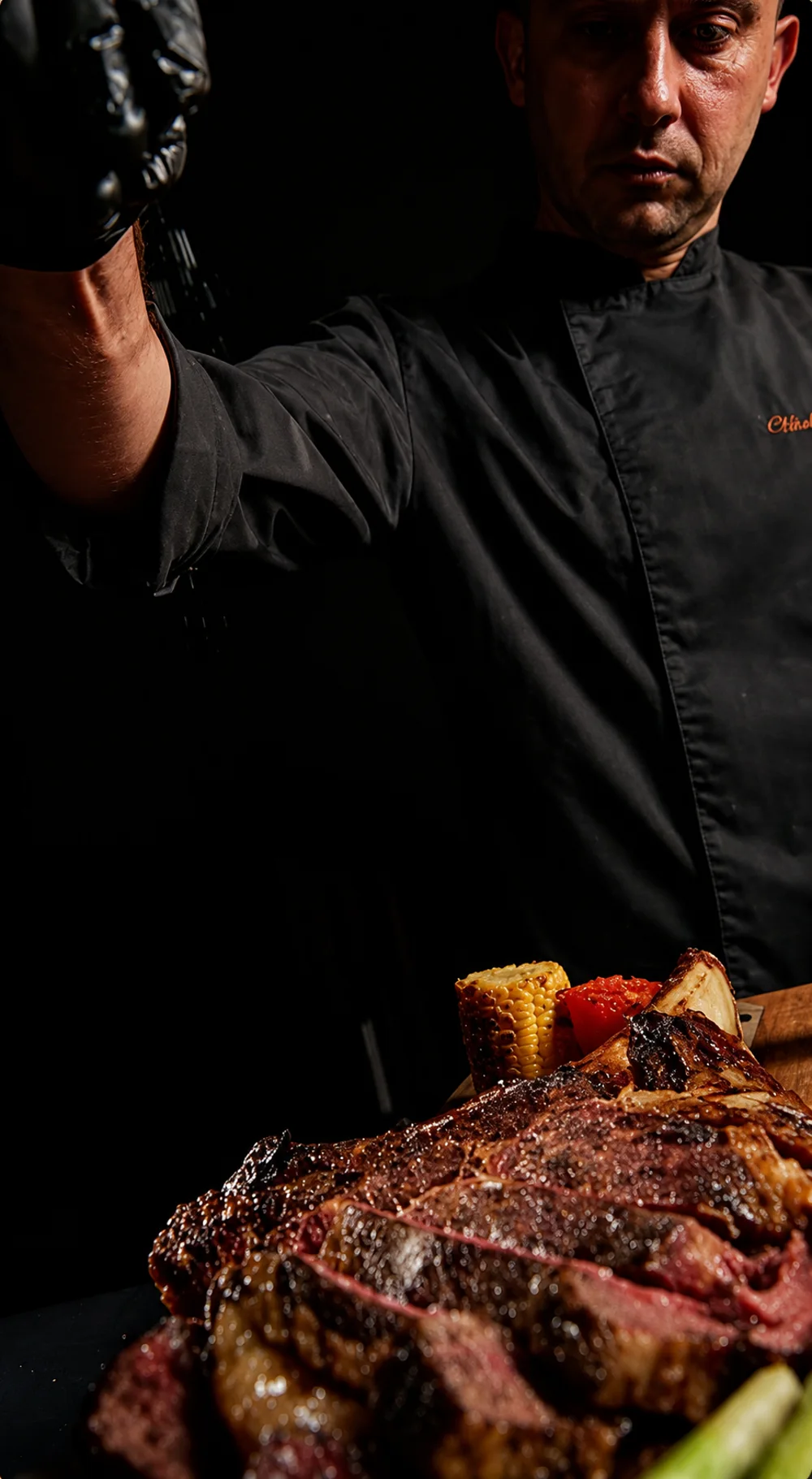 Tomahawk tilberedes hos Trondheim Biffhus