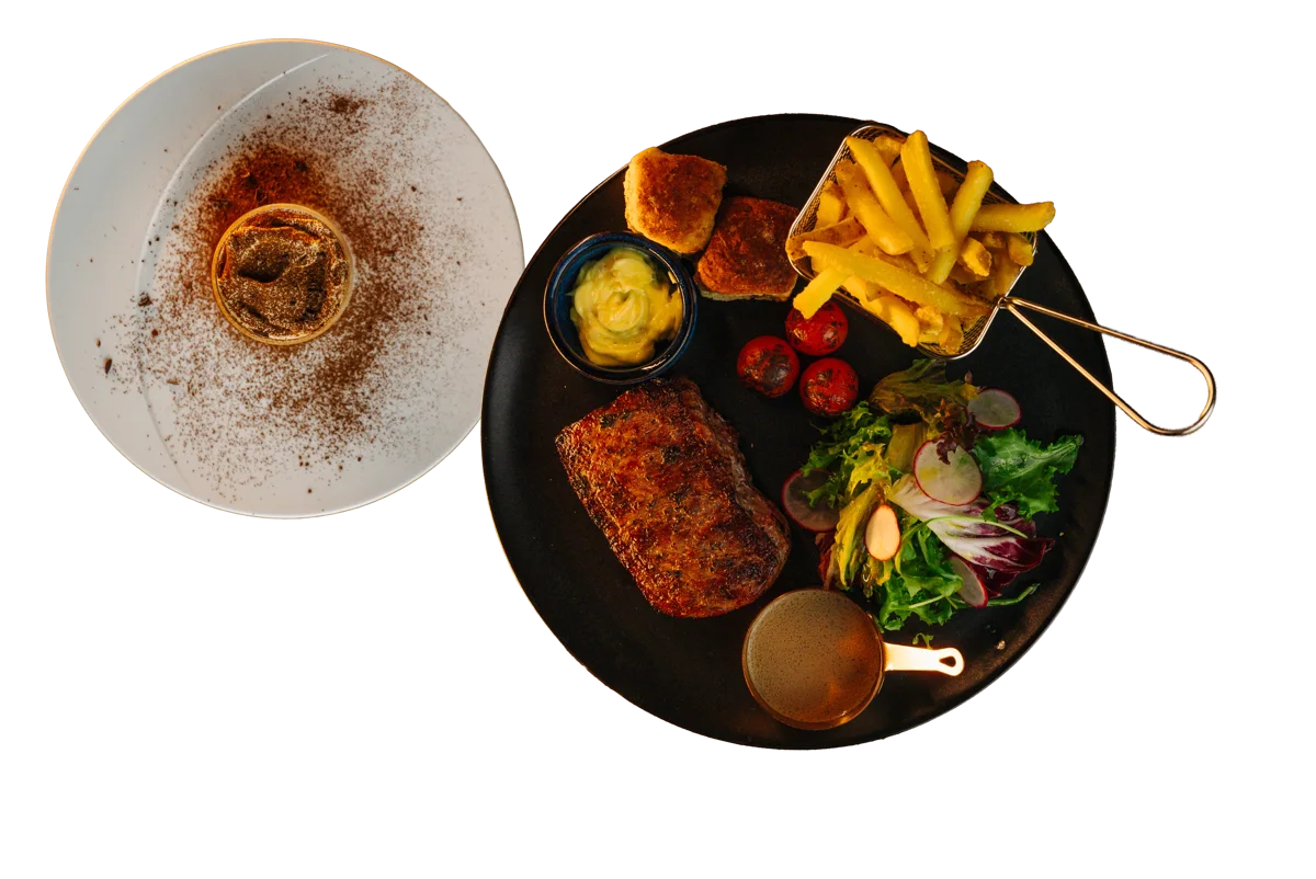 After Work-meny med Greater Omaha ytrefilet og tiramisu
